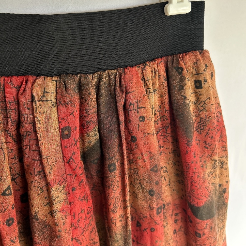 Vtg Fairygrunge Layered Chiffon Pockets Pull On Midi Maxi Skirt Womens M L Y2k - Picture 5 of 14